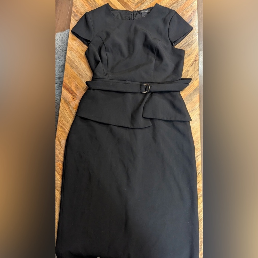 White House Black Market Black Midi Dress